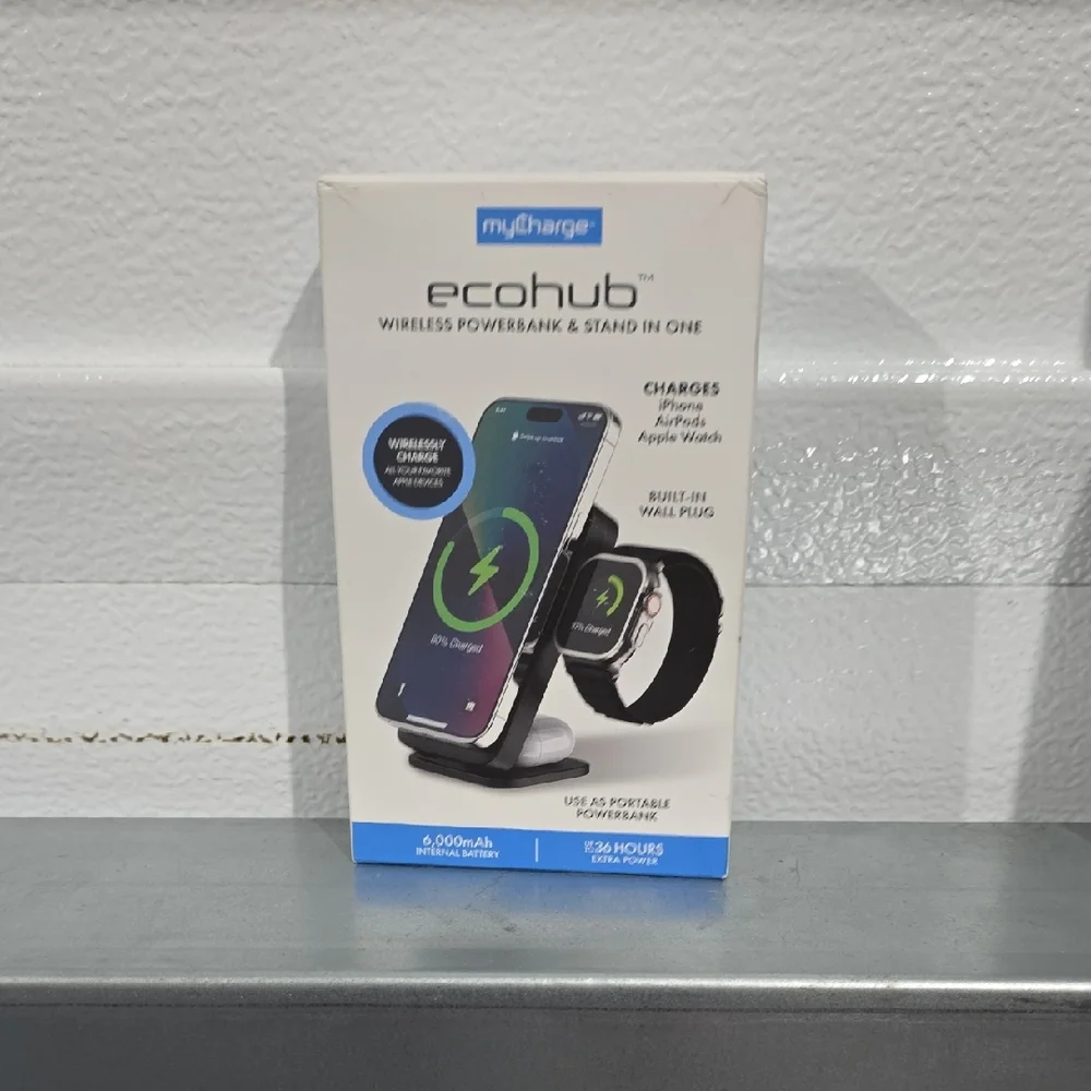 EcoHub Wireless Powerbank & Stand - iPhone Airpod & Apple Watch Charger NWT